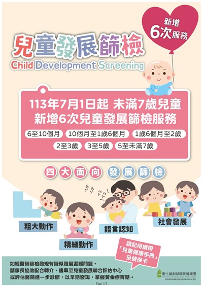 兒童發展篩檢海報