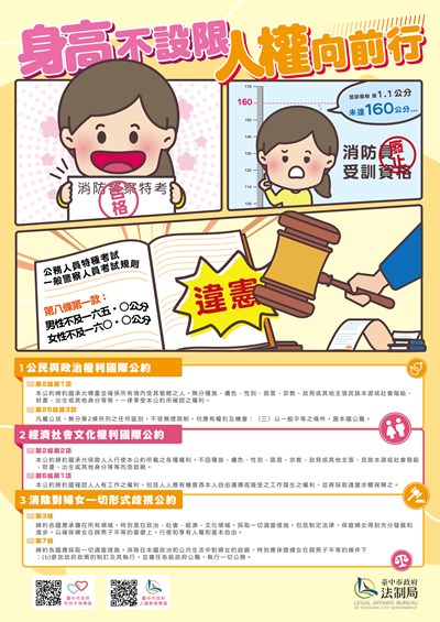 兩公約宣導-身高不設限 人權向前行