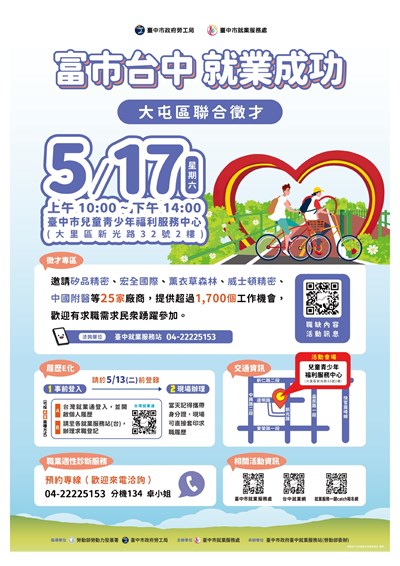 大屯區聯合徵才活動資訊